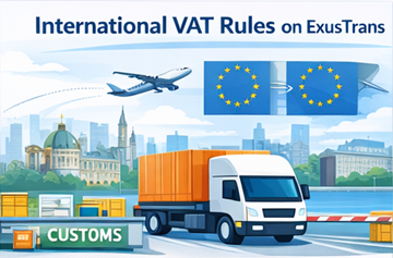 Europeiske og internasjonale logistikkruter med mva-regelverk og etterlevelse for grensekryssende transport